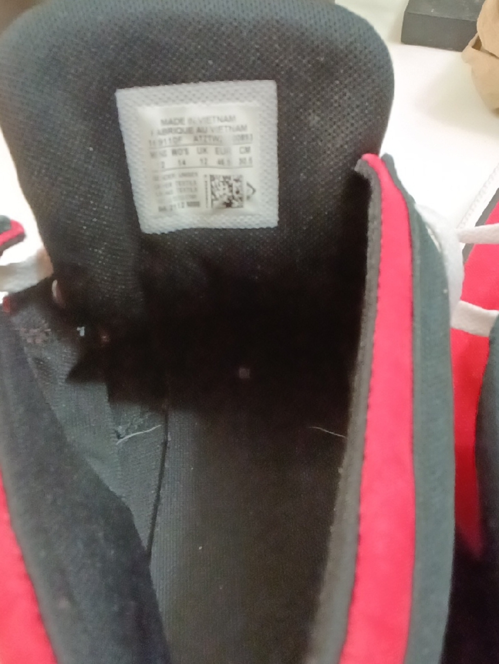 Converse Mens Red and White High-Top Sneakers - Picture 6 of 8